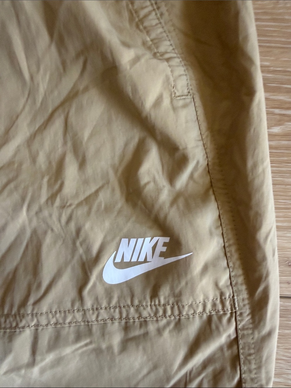 Nike Men’s Khaki Joggers with White Logo - Picture 4 of 5